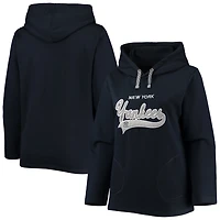 Soft as a Grape New York Yankees Plus Side Split Pullover Hoodie