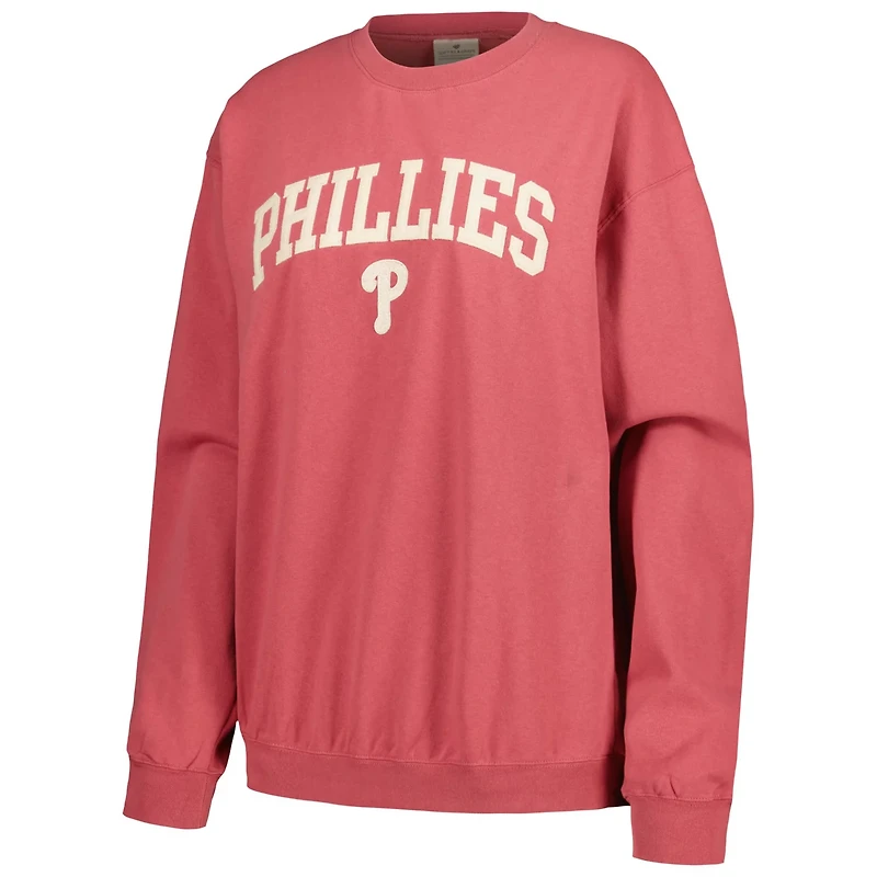 Soft as a Grape Philadelphia Phillies Pigment Dye Pullover Sweatshirt