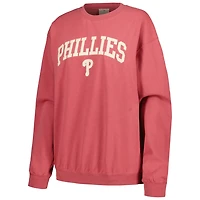 Soft as a Grape Philadelphia Phillies Pigment Dye Pullover Sweatshirt