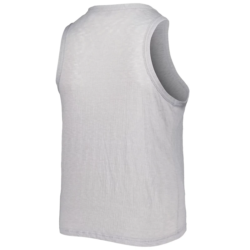 Soft as a Grape San Diego Padres Plus High Neck Tri-Blend Tank Top