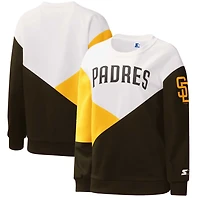 Starter /Brown San Diego Padres Shutout Pullover Sweatshirt