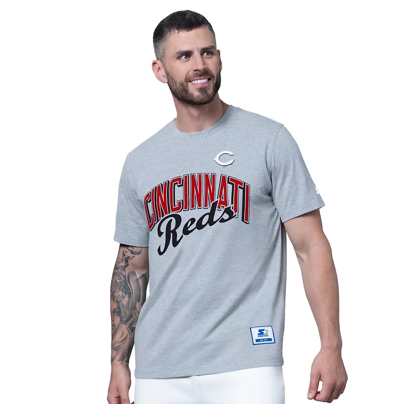 Starter Heather Gray Cincinnati s Two-Pack T-Shirt Set