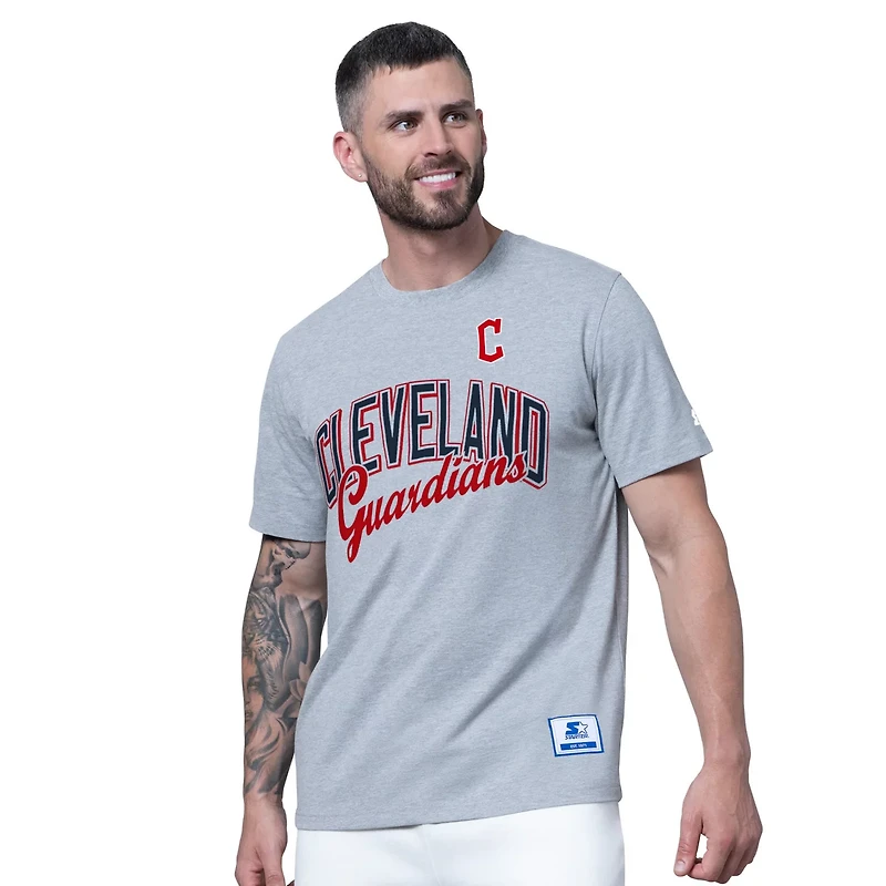 Starter Heather Gray Cleveland Guardians Two-Pack T-Shirt Set