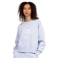 Starter Light Chicago Cubs Pastels Boxy Fleece Sweatshirt