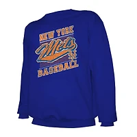 Stitches New York Mets Lightweight Crew Sweatshirt