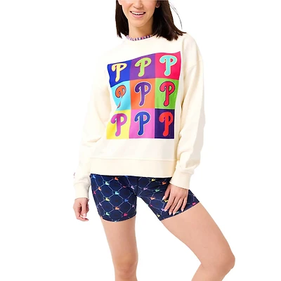 Terez Philadelphia Phillies Classic Oversized Pullover Sweatshirt