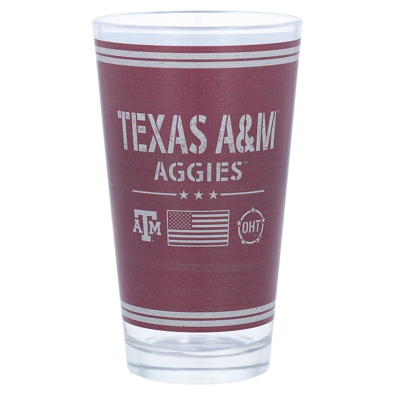 Texas AM Aggies 16oz OHT Military Appreciation Pint Glass