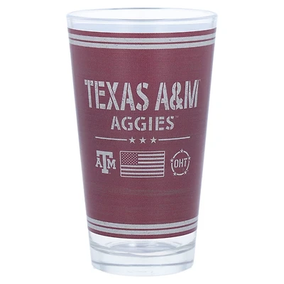 Texas AM Aggies 16oz OHT Military Appreciation Pint Glass