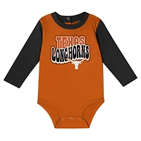 Texas Longhorns Double Up Long Sleeve Bodysuit  Pant Set