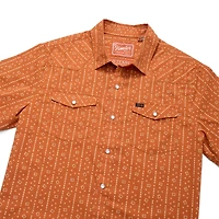 Texas Texas Longhorns x Howler Brothers Texas Print Full-Snap Shirt