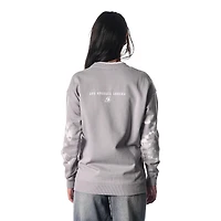 The Wild Collective Los Angeles Lakers Bleached Tie-Dye Pullover Sweatshirt