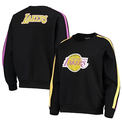 The Wild Collective Los Angeles Lakers Perforated Logo Pullover Sweatshirt