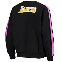 The Wild Collective Los Angeles Lakers Perforated Logo Pullover Sweatshirt