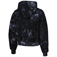 The Wild Collective Los Angeles Lakers Tie-Dye Cropped Pullover Hoodie