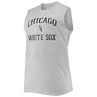 Tim Anderson Heathered Gray Chicago Sox Big  Tall Muscle Tank Top
