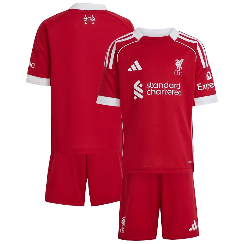 Toddler adidas Liverpool 2025 26 Home Mini Kit