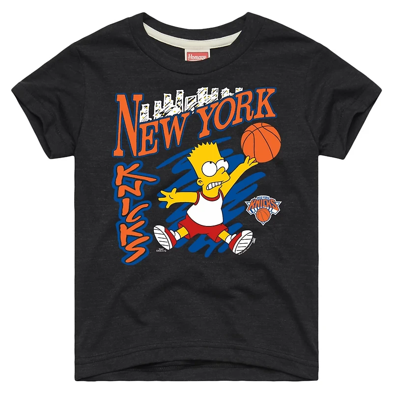 Toddler Homage New York Knicks x The Simpsons Bart Tri-Blend T-Shirt