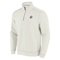 Tommy Bahama Atlanta Braves Sport Tobago Bay Tri-Blend Half-Zip Sweatshirt