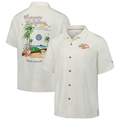 Tommy Bahama Chicago Cubs Grand Slam Bay Camp Button-Up Shirt
