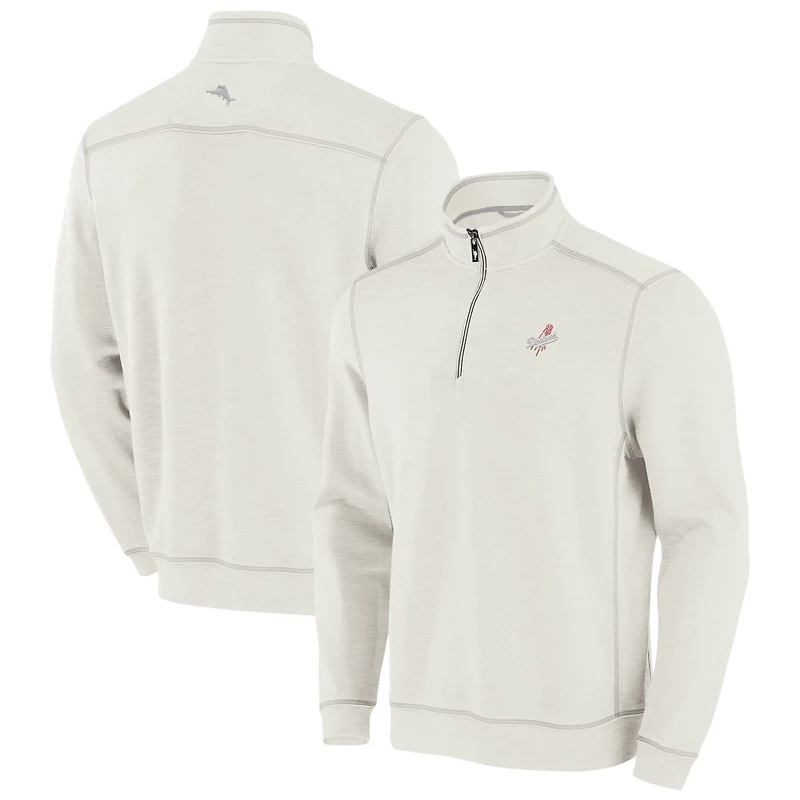 Tommy Bahama Los Angeles Dodgers Sport Tobago Bay Tri-Blend Half-Zip Sweatshirt