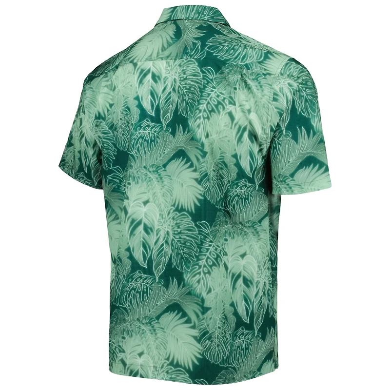 Tommy Bahama Michigan State Spartans Big  Tall Coast Luminescent Fronds IslandZone Button-Up Camp Shirt