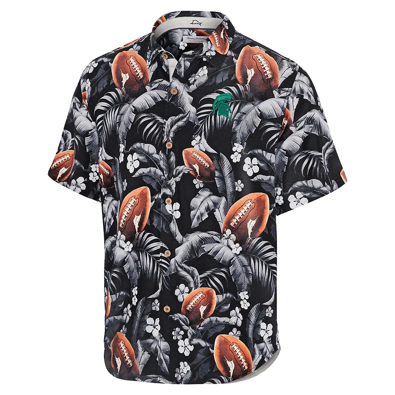 Tommy Bahama Michigan State Spartans Veracruz Cay First Down Blooms Button-Up Shirt