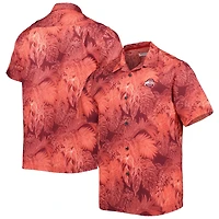 Tommy Bahama Ohio State Buckeyes Big  Tall Coast Luminescent Fronds IslandZone Button-Up Camp Shirt
