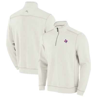 Tommy Bahama Texas Rangers Sport Tobago Bay Tri-Blend Half-Zip Sweatshirt