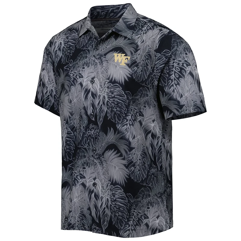 Tommy Bahama Wake Forest Demon Deacons Coast Luminescent Frond IslandZone Button-Up Camp Shirt