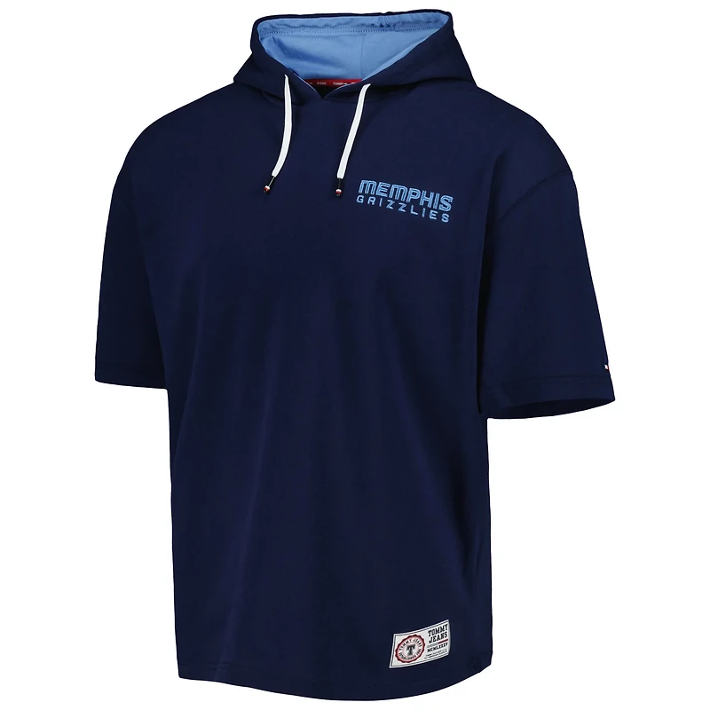 Tommy Jeans /White Memphis Grizzlies Matthew 2-In-1 T-Shirt  Hoodie Combo Set