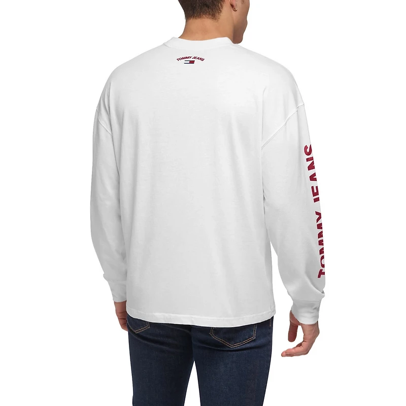 Tommy Jeans /White Miami Heat Matthew 2-In-1 T-Shirt  Hoodie Combo Set