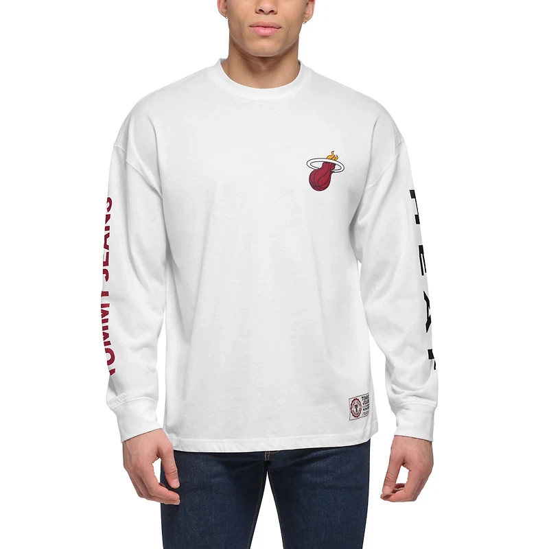 Tommy Jeans /White Miami Heat Matthew 2-In-1 T-Shirt  Hoodie Combo Set