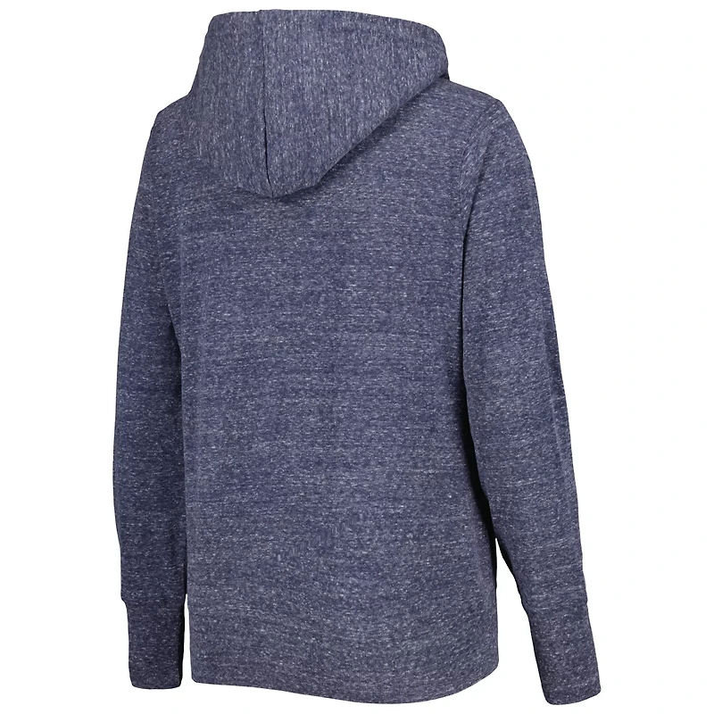 Touch Heather Houston Astros Training Camp Tri-Blend Lightweight Full-Zip Hoodie