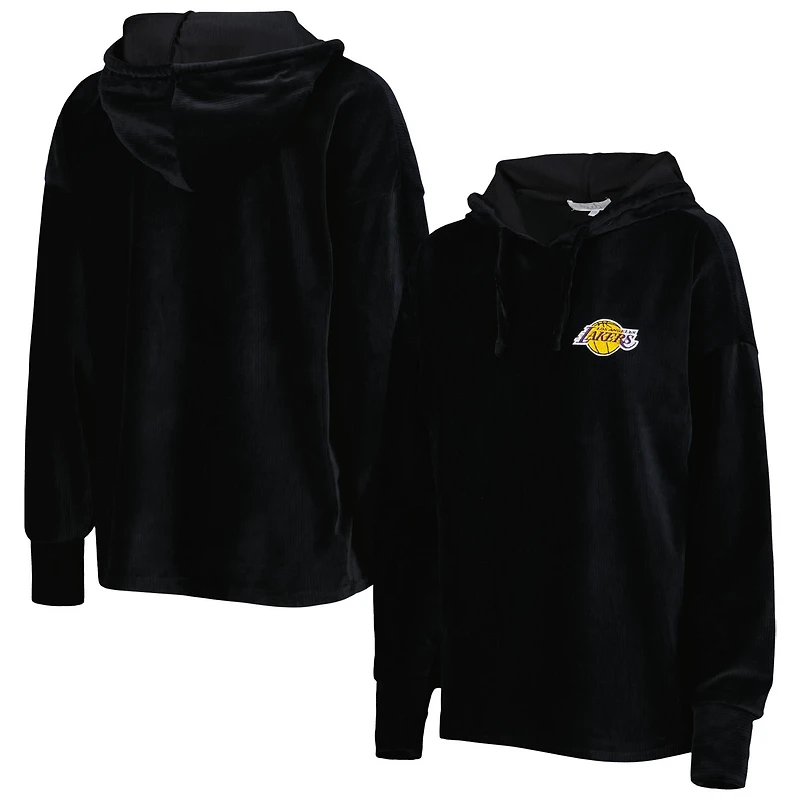 Touch Los Angeles Lakers End Line Velour Pullover Hoodie