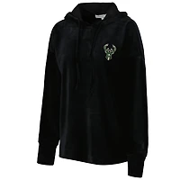 Touch Milwaukee Bucks End Line Velour Pullover Hoodie