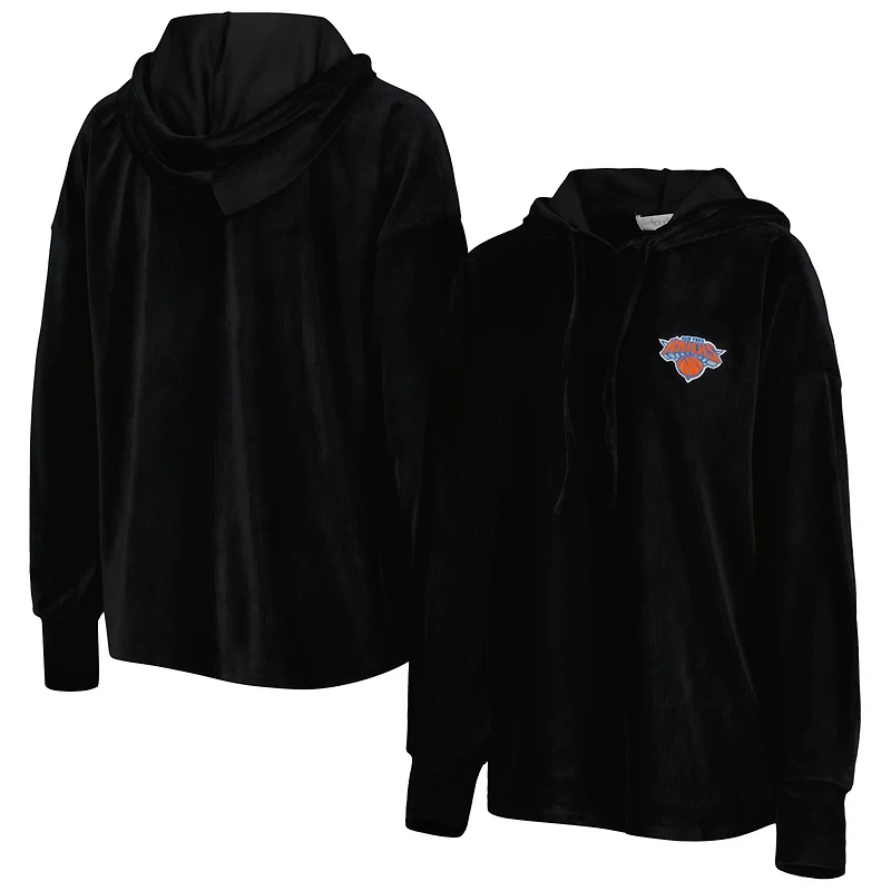 Touch New York Knicks End Line Velour Pullover Hoodie
