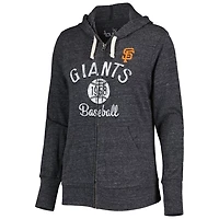 Touch San Francisco Giants Training Camp Tri-Blend Lightweight Full-Zip Hoodie
