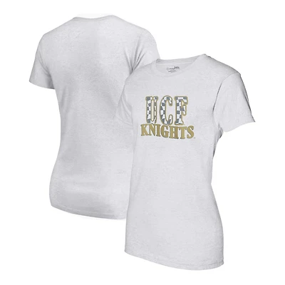 UCF Knights Checkered Team Name Wavy Tri-Blend T-Shirt