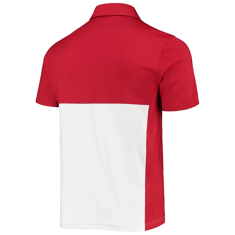 Under Armour /Red Wisconsin Badgers 2022 Blocked Coaches Performance Polo