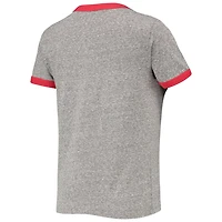 Under Armour Heathered Gray Cincinnati Bearcats Siro Slub Tri-Blend Ringer T-Shirt