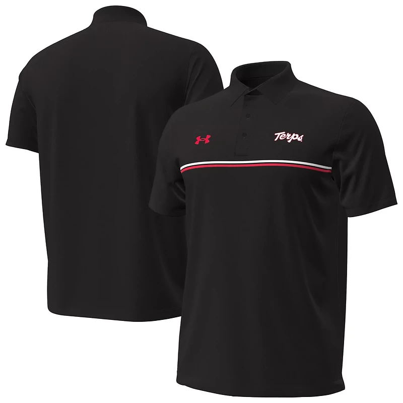 Under Armour Maryland Terrapins Performance Drive Chest Stripe Polo
