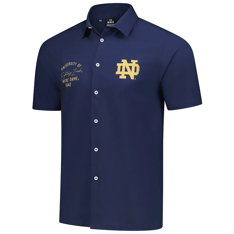 Under Armour Notre Dame Fighting Irish Gameday Armourfuse Camp Button-Up Shirt