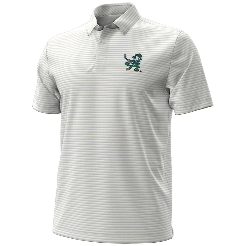 Under Armour Notre Dame Fighting Irish Hockey Leprechaun Drive Micro Groove Stripe Polo