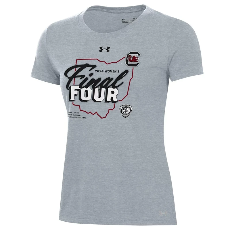 Under Armour South Carolina Gamecocks 2024 NCAA Basketball Tournament March Madness Final Four Locker Room T-Shirt