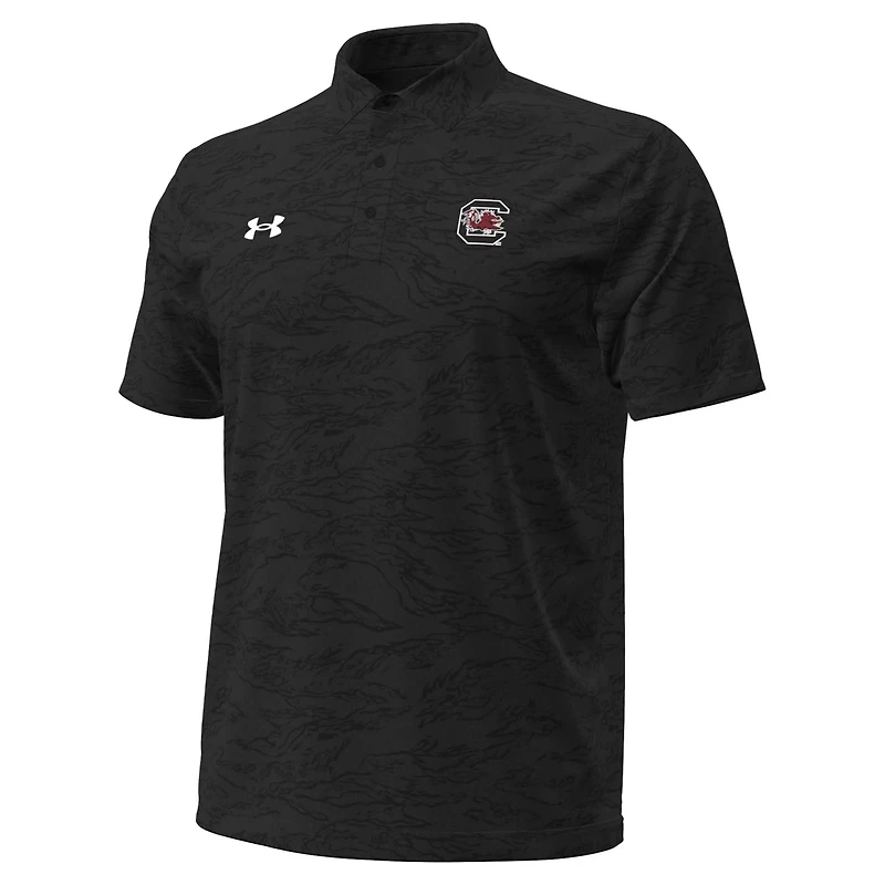 Under Armour South Carolina Gamecocks Drive Camo Jacquard Polo