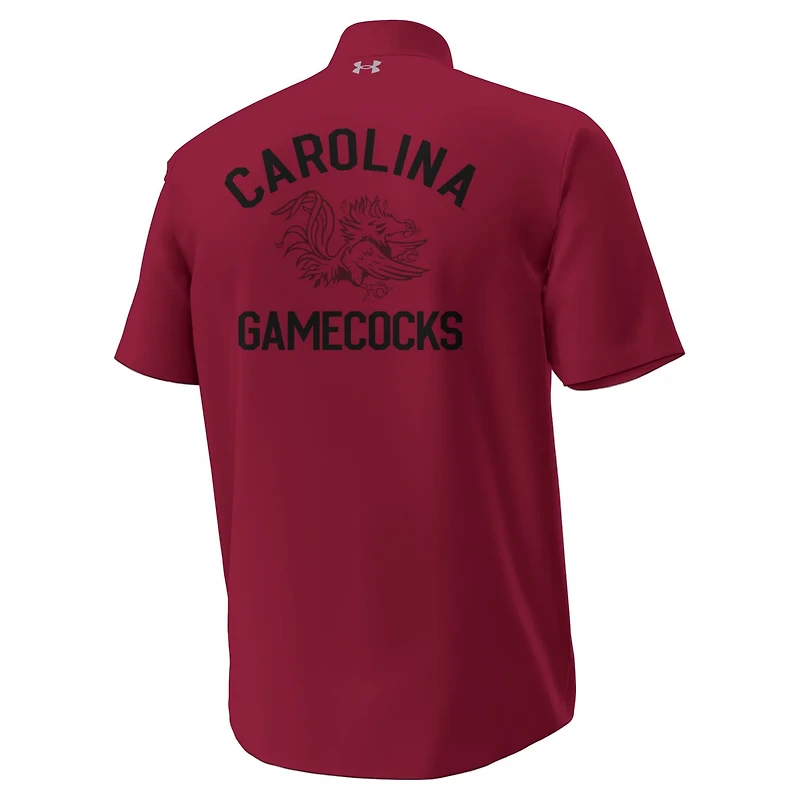 Under Armour South Carolina Gamecocks Gameday Armourfuse Camp Button-Up Shirt