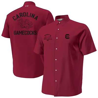 Under Armour South Carolina Gamecocks Gameday Armourfuse Camp Button-Up Shirt