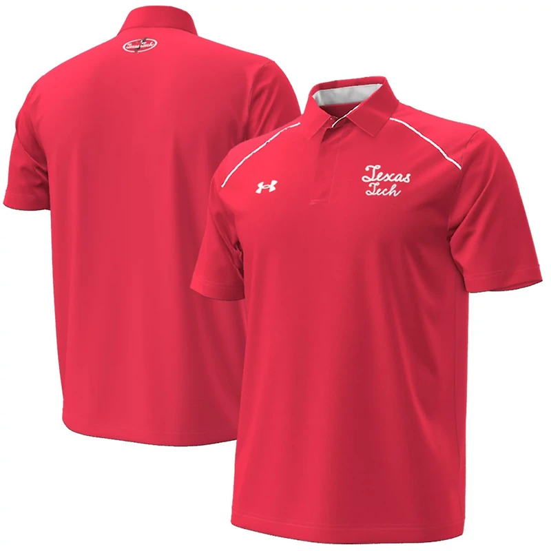 Under Armour Texas Tech Raiders Throwback Cursive Polo