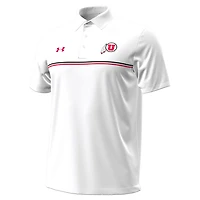Under Armour Utah Utes Performance Drive Chest Stripe Polo