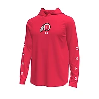 Under Armour Utah Utes Tech Stretch Long-Sleeve Hooded T-Shirt